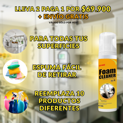 (Oferta 2x1) Foam Cleaner Premium™️  ¡SUPER EFECTIVO 100%!